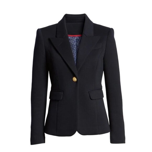 Court & Rowe Contrast Detail Piqué Ponte Blazer - Picture 3 of 3